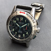 POLJOT Aviator Chronograph 3133 russisches veredeltes Uhrwerk Genfer Schliff