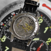 POLJOT Aviator Chronograph 3133 russisches veredeltes Uhrwerk Genfer Schliff