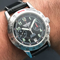 POLJOT Aviator Chronograph 3133 russisches veredeltes Uhrwerk Genfer Schliff