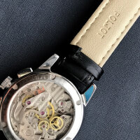 POLJOT Aviator Chronograph 3133 russisches veredeltes Uhrwerk Genfer Schliff