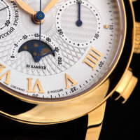 BURAN V.M. Chronograph 31679 russische mechanische Uhr Poljot Mondkalender