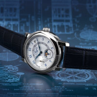 BURAN V.M. Poljot 310579/3421891 Mondphase Handaufzug russische Uhr mechanisch