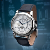 BURAN V.M. Poljot 310579/3421891 Mondphase Handaufzug russische Uhr mechanisch