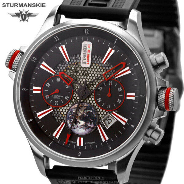STURMANSKIE 3133/1395546 | Russian Chronograph 3133 Yuri Gagarin 1961-2011