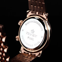 POLJOT Signal 2612 Wecker Zwiebelturm machanische Armbanduhr Rotgold russisch
