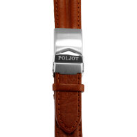 POLJOT LEDERBAND Büffelleder Rehbraun 20mm Uhrenarmband Uhr