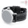 Watchband 22 24 Leather Black Buckle Solid - Pilots Watch Retro Wrist Band