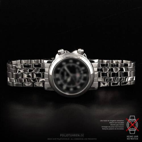 EDELSTAHLBAND POLJOT Uhrenband Edelstahl poliert 20mm 5 Knoten Anstoß rund