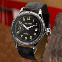 Buran Kal. 3105 Poljot Maktime Aviator Watch Analog Russian Watch+Glass Bottom