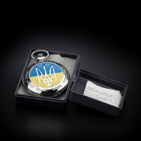 Taschenuhr Ukraine UKRAINA - Bohdan Chmelnyzkyj Handaufzug MOLNIJA 3602